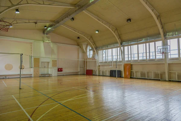 Old-fashioned sport hall — Stock Photo, Image