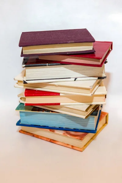 Books on a white background — Stock Photo, Image