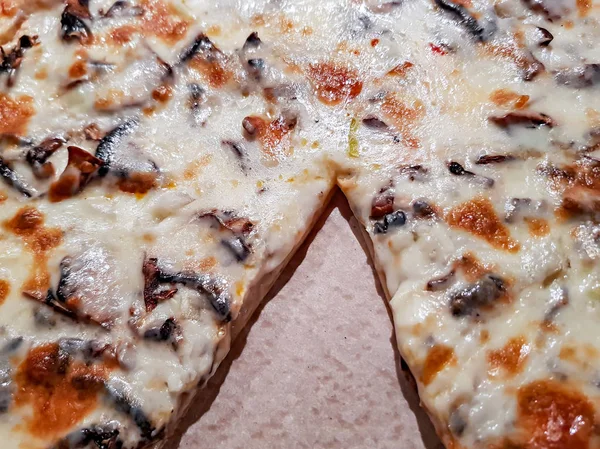 Getextureerde oppervlak van pizza — Stockfoto