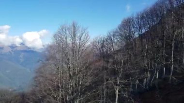 Soçi, Rusya - 11 Ekim 2019: Krasnaya Polyana bölgesindeki Cableway