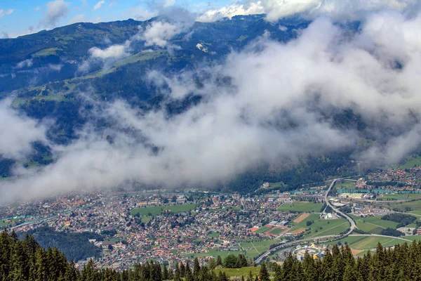 Scenic mountain view of the Swiss Alps — Stock Photo, Image