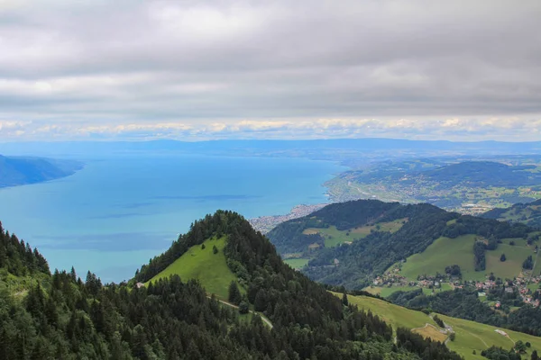 Vue panoramique du lac Léman, Suisse — Photo