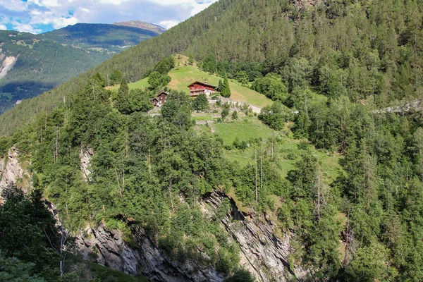 Vista panoramica sulle Alpi svizzere — Foto Stock