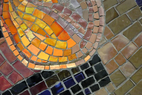 Mur de mosaïque de carreaux lumineux — Photo