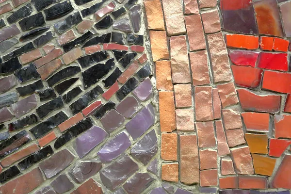 Mur de mosaïque de carreaux lumineux — Photo