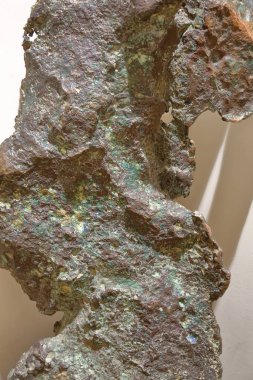 Jeoloji müzesindeki doğal taş dokusu.