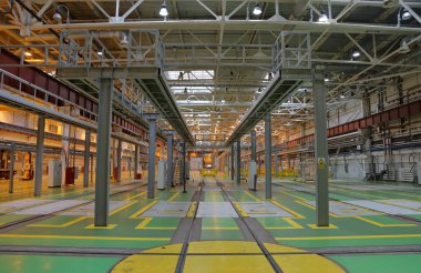 Metro servis istasyonunda. Moskova, Rusya