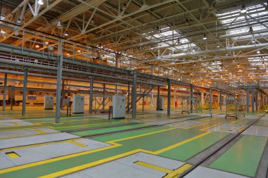 Metro servis istasyonunda. Moskova, Rusya