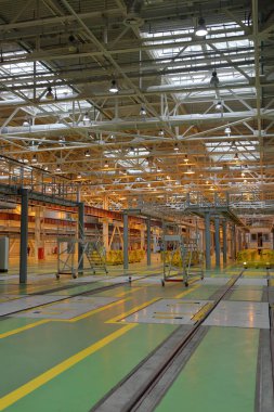 Metro servis istasyonunda. Moskova, Rusya