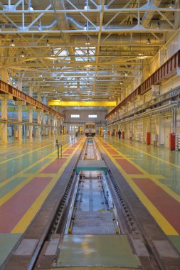 Metro servis istasyonunda. Moskova, Rusya