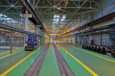 Metro servis istasyonunda. Moskova, Rusya