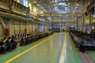 Metro servis istasyonunda. Moskova, Rusya