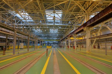 Metro servis istasyonunda. Moskova, Rusya