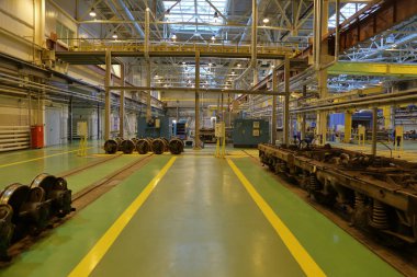 Metro servis istasyonunda. Moskova, Rusya