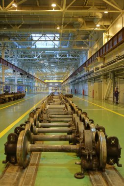 Metro servis istasyonunda. Moskova, Rusya