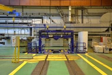 Metro servis istasyonunda. Moskova, Rusya