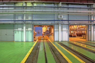 Metro servis istasyonunda. Moskova, Rusya