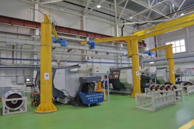 Metro servis istasyonunda. Moskova, Rusya