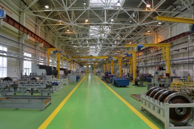 Metro servis istasyonunda. Moskova, Rusya