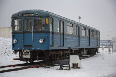 Metro servis istasyonunda. Moskova, Rusya