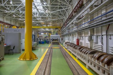 Metro servis istasyonunda. Moskova, Rusya