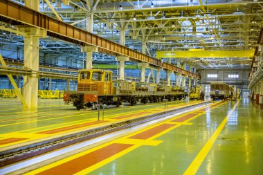 Metro servis istasyonunda. Moskova, Rusya