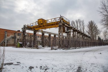 Uçak fabrikasının terk edilmiş toprakları. Moskova