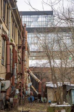 Uçak fabrikasının terk edilmiş toprakları. Moskova