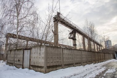 Uçak fabrikasının terk edilmiş toprakları. Moskova