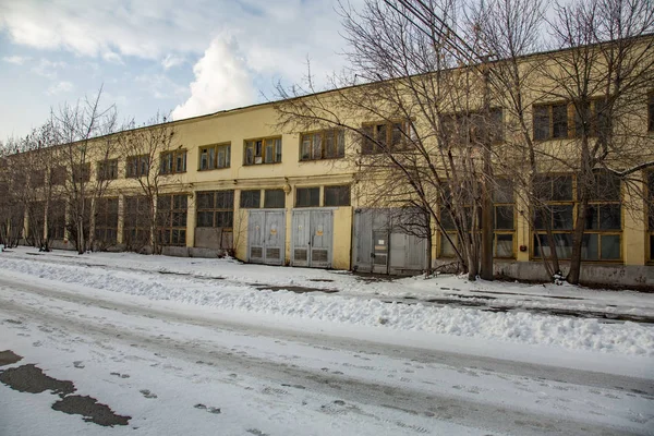 Abandoned building of the aircraft factory. Moscow — 스톡 사진