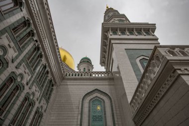 Karlı havada Moskova Katedrali Camii, Rusya