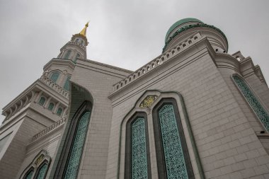 Karlı havada Moskova Katedrali Camii, Rusya