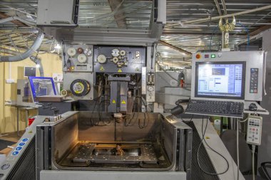 Kol saati üretimi için fabrikanın endüstriyel atölyesi