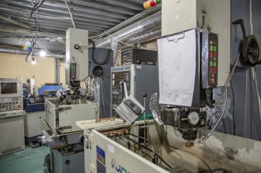 Kol saati üretimi için fabrikanın endüstriyel atölyesi