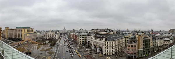 Moscú Rusia Marzo 2020 Paisaje Urbano Con Clima Nublado Desde — Foto de Stock