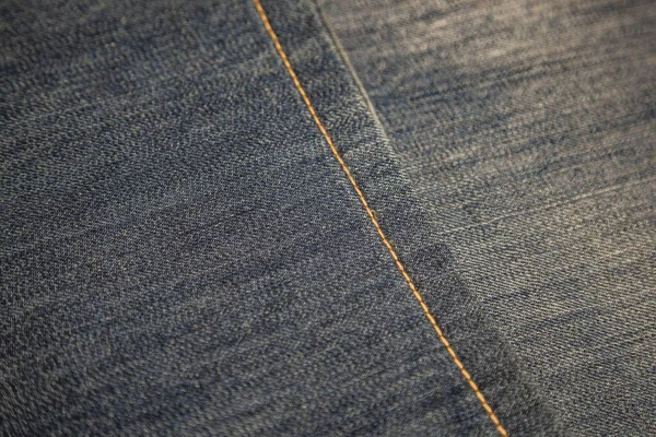 Superfície Texturizada Azul Tecido Denim Algodão Grosso — Fotografia de Stock