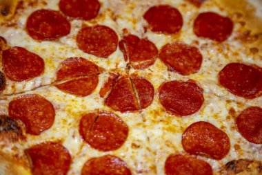 Baharatlı peynirli pizza. Ev yapımı taze pişirme tarifi