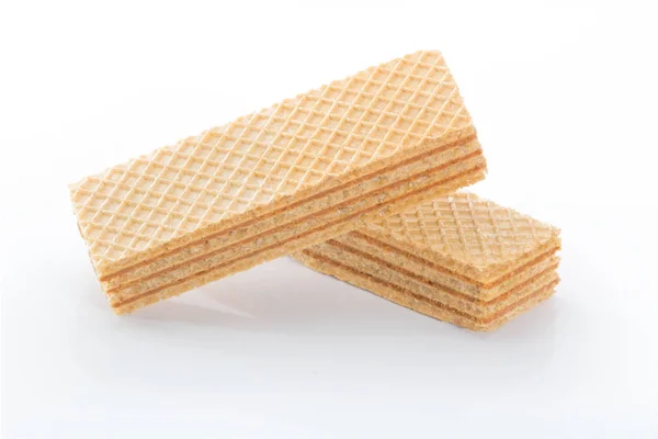 Waffelkeks Schokolade isoliert auf weißem Hintergrund — Stockfoto