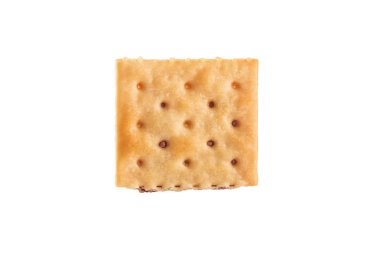 Beyaz arka planda izole edilmiş lezzetli bisküviler.