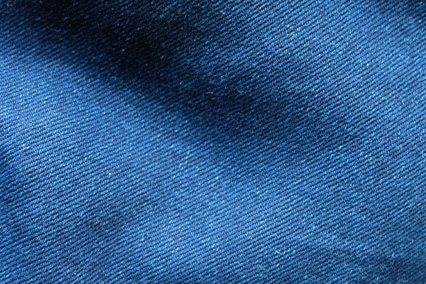 Selective Focus Blue Jean Denim Top View Close Shot Detail — Stock Photo, Image