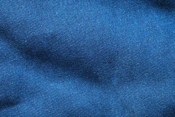 Selektywne Skupienie Niebieski Jeansowy Widok Bliska Strzał Szczegółów Tkaniny Materiał — Zdjęcie stockowe