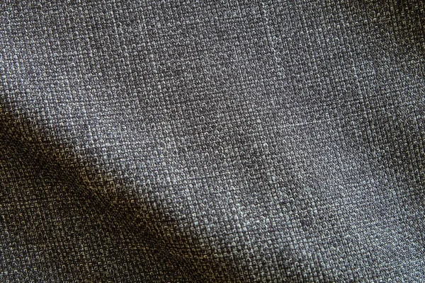 Selective Focus Close Shot Dark Grey Formal Suit Cloth Textile — Stock Photo, Image