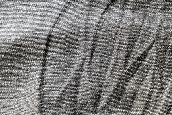 Ağır Mavi Gri Kot Kotlu Üst Görünümü Kumaşın Detaylarına Yakın — Stok fotoğraf