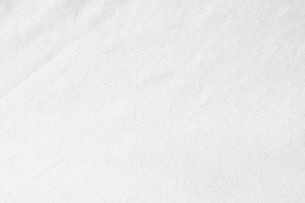 Зморщена Біла Тканина Крупним Планом Знімок Якісної Бавовняної Поліефірної Сорочки — стокове фото