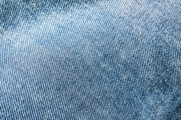 Selective Focus Blue Jean Denim Top View Close Shot Detail — Stock Photo, Image