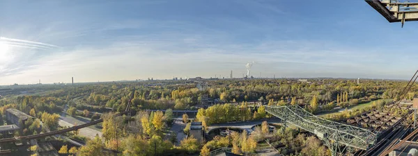 Duisburg - Landschaftspark 'tan Panaorama Duisburg-Meiderich ile En Yüksek Nokta, Kuzey Ren Vestfalyası, Almanya, Duisburg, 03.11.2018