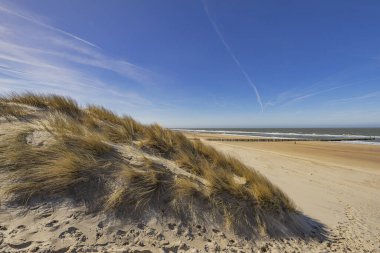 Domburg - Soğuk bir günde / Hollanda 'da Sahile Bakış