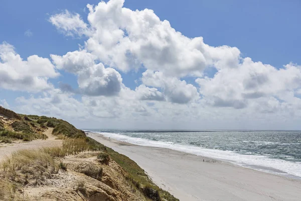 Sylt Blick Vom Kampener Roten Kliff Auf Den Strand Von — Stockfoto