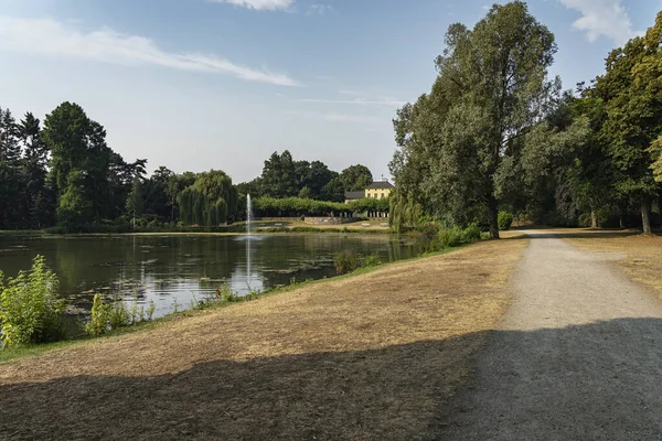 Krefeld Vista House Schoenwasser Summertime Renania Del Norte Westfalia Alemania — Foto de Stock