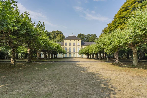 Krefeld Close View House Schoenwasser Summertime Plane Trees Renânia Norte — Fotografia de Stock